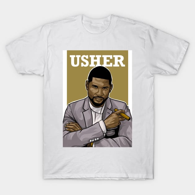 Usher T-Shirt by Rekayasabumi